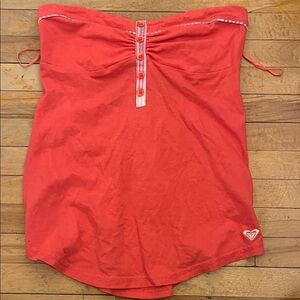 Roxy Red Strapless Top